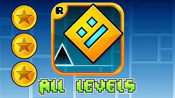 Geometry Dash 2.11 ALL SECRET COINS - All Levels 1-21 [100%]
