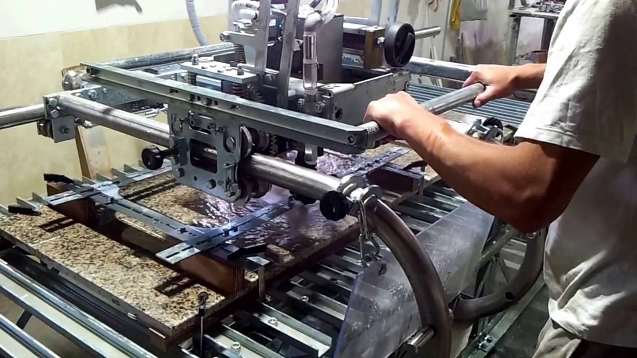 Granite sink cut out with Smart multipurpose machine YouTube