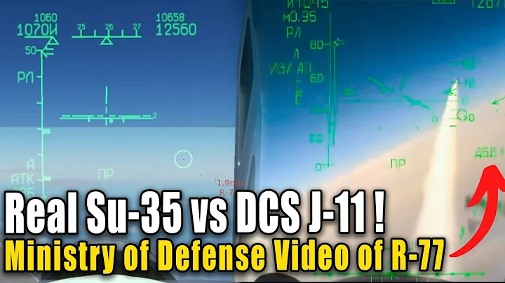 DCS World - Real Su-35 vs J-11 sim tested R-77 use. Russian MOD video Ukraine (Ghost of Kyiv Radar)