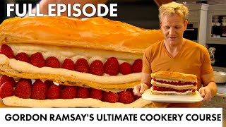 Gordon Ramsay Shows How To Make Raspberry Mille-Feuille | Ultimate Cookery Course