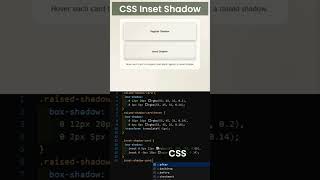 CSS Inset Shadows #coding #html #css #css3 #frontend #webdevelopment #webdesign #programming
