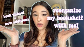 reorganize my bookshelf with me! | mini unhaul