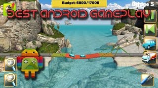Bridge Constructor FREE Best Android Gameplay screenshot 2