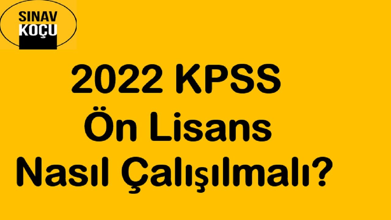 2022 on lisans kpss nasil calisilmali youtube