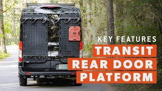 Transit Rear Door Platform Key Features - Flatline Van Co.