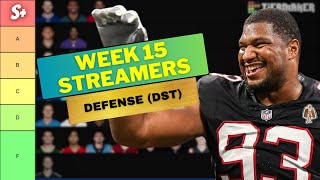 The BEST Fantasy Football Playoffs Week 15 Defense Streamers (DST)