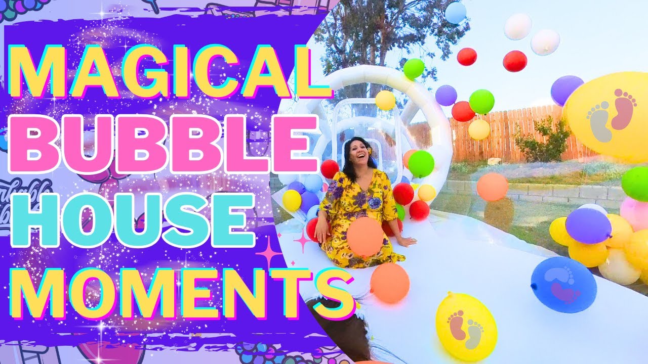 Inflatable Bubble House Filled With Balloons And Sensory Fun