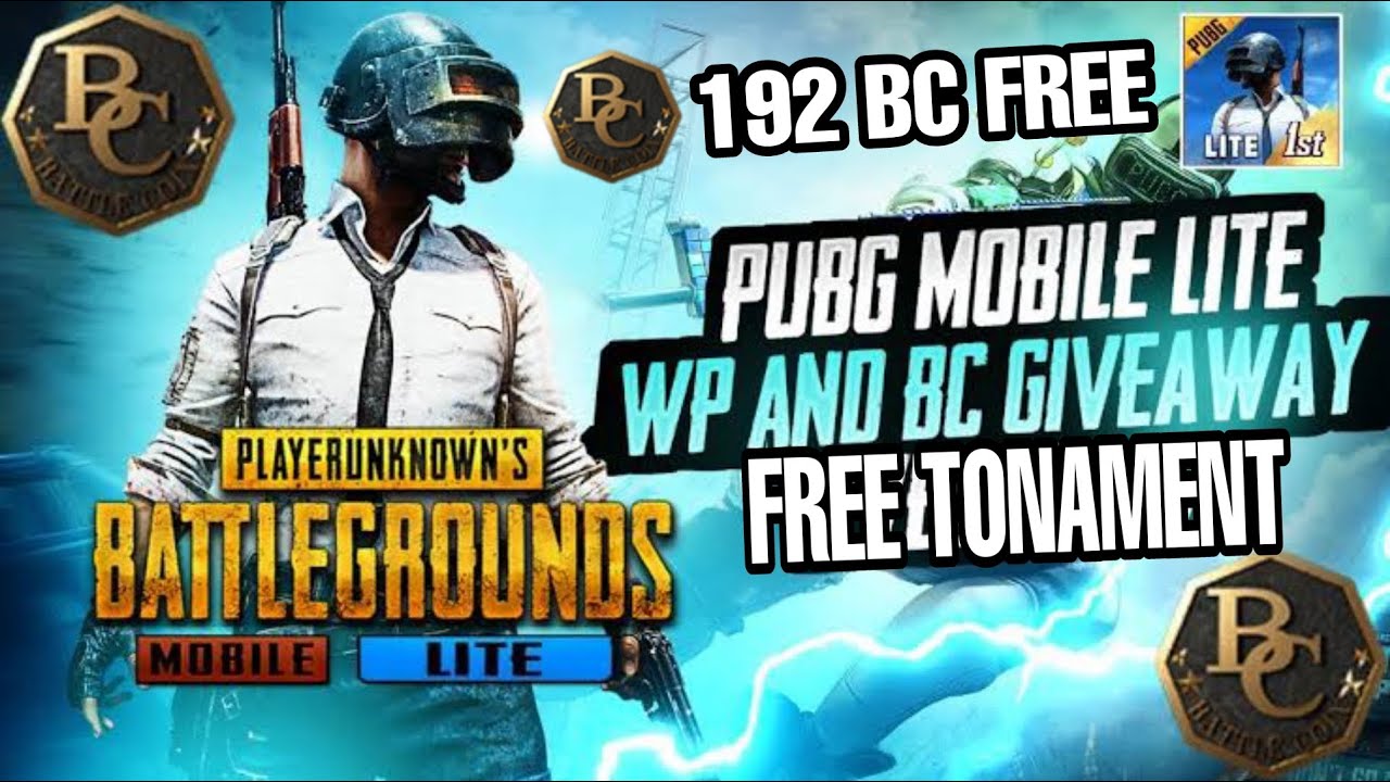 FREE TONAMENT PRIZE 192 BC. PUBG MOBILE LITE. ফ্রী টুনামেন্ট