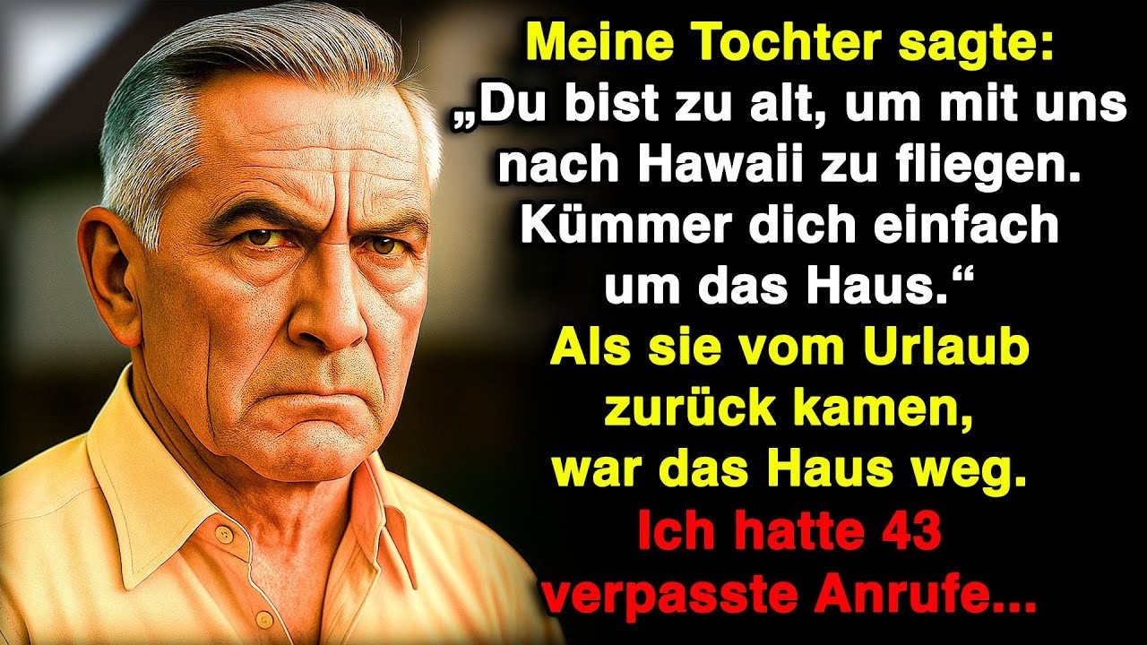Meine Tochter sagte: „Du bist zu alt, um mit uns zu fliegen. Kümmere dich ums Haus!“