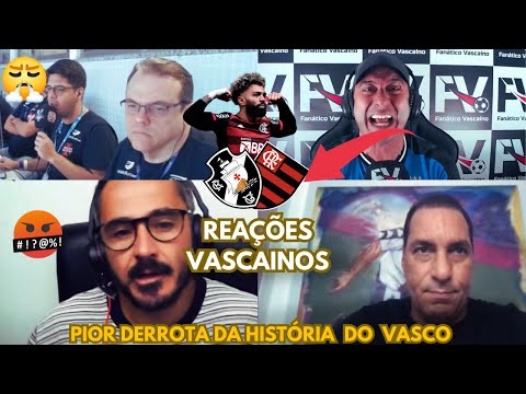 REAÇÕES VASCAÍNOS BRAVOS COM A GOLEADA SOFRIDA - VASCO 1X6 FLAMENGO [REACT BRASILEIRÃO 2024]