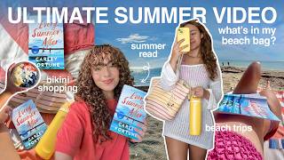 Ultimate Summer Video ☀️ | shopping, beach bag essentials, & summer read!