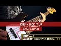 KISS - Lick it up / bass cover / playalong with TAB