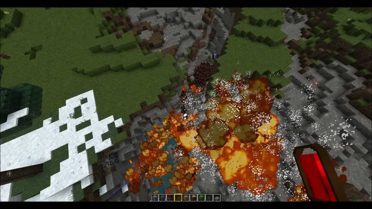 Minecraft:HD Texturepack Biggest TNT Explosion - YouTube