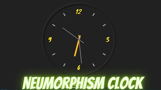 Neumorphism Clock with JavaScript, HTML and CSS | Web Tutorials