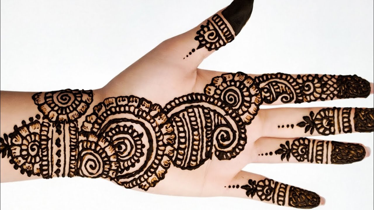 Latest new model mehndi designs for front hand 🎊🥰🎊