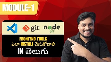 How to Install VS Code, Git & Node js Beginner Tutorial 2025  Complete Setup Guide in Telugu