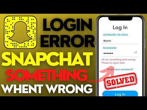 How to fix Snapchat login error android|Fix snapchat something went wrong please try again later