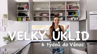 VELKÝ ÚKLID TÝDEN PO TÝDNU | Přípravy na Vánoce | 6 týdnů do Štědrého dne | Mimi&já