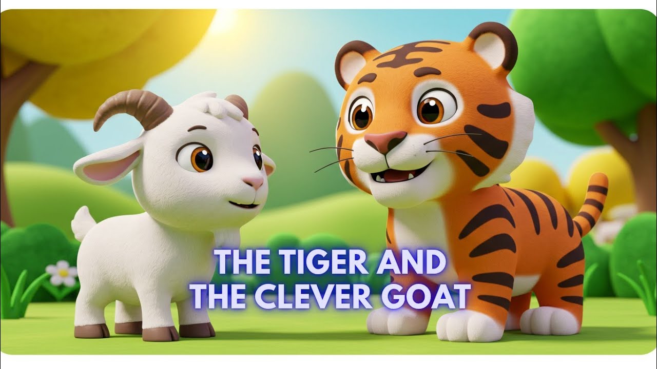 🐯🐐 The Tiger and the Clever Goat | Moral Story for Kids | Storyland with Tamanna 🌟