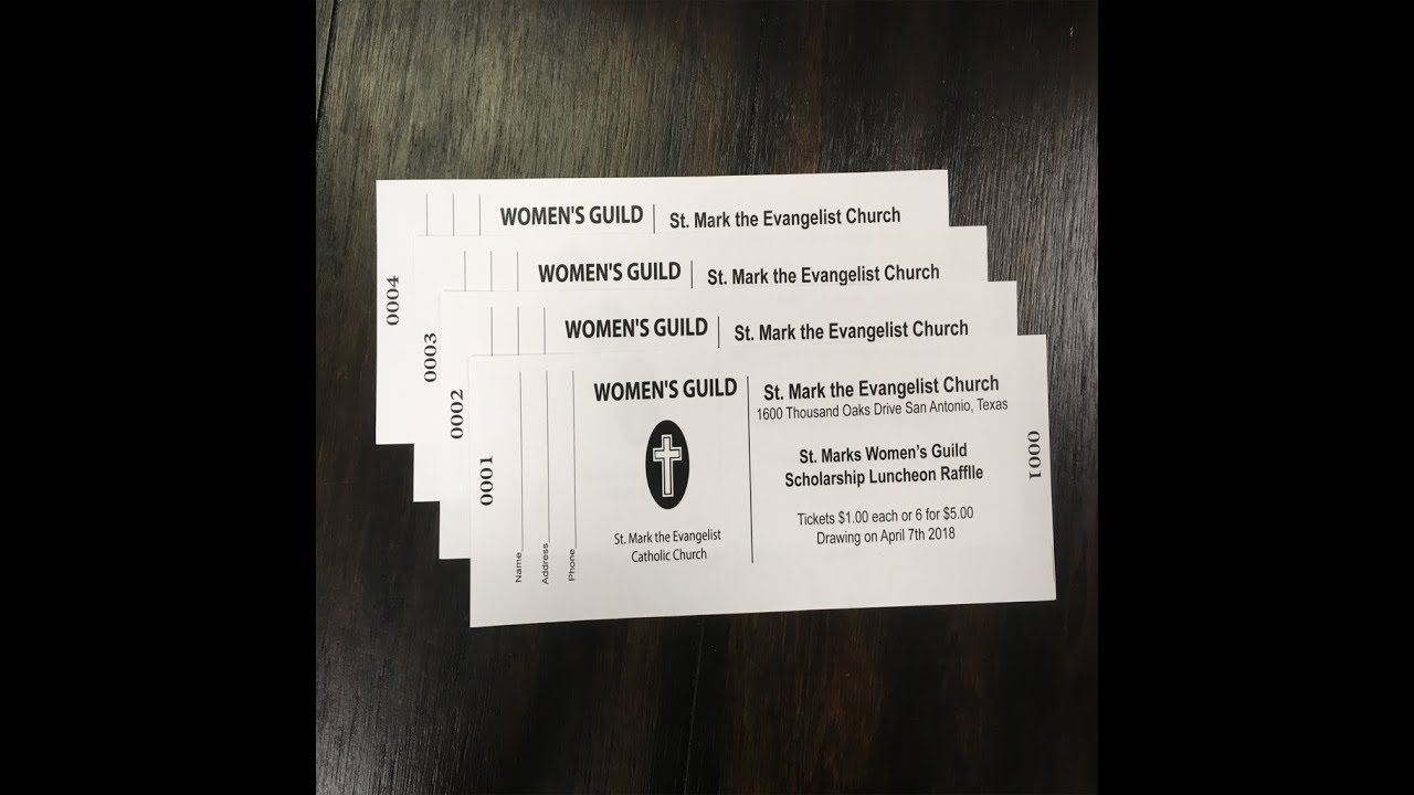 Custom Raffle Tickets San Antonio TX Printing Company YouTube