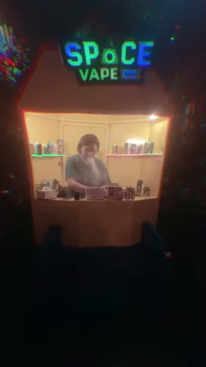The Most Unique Booth and Neon Sign! LED animation - Space Vape Go