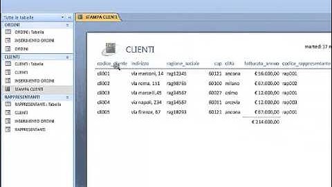 Access: gestione clienti - parte 8