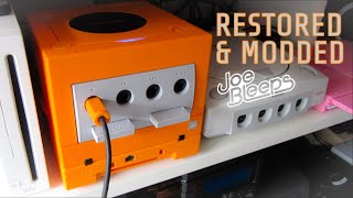 GameCube mods and restoration  a full 'Spice' orange setup