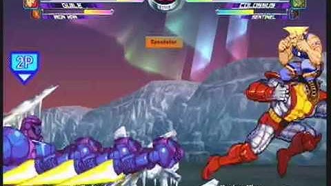 MvC2: Guile anti-Guard Break Pushblock to Crossfire Assault by Tenderloin