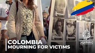 Colombia protests: Mourning for victims of armed groups