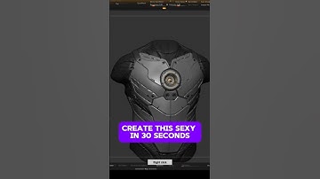 HOE JE EEN HARD OPPERVLAK KUNT SCULPTEN. VOLLEDIGE VIDEO OP HET KANAAL #zbrush