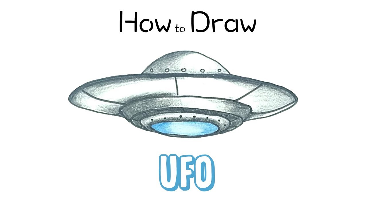 How To Draw A Ufo Youtube