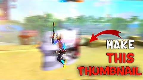 How to make motion blur thumbnail  on PicsArt for android free fire