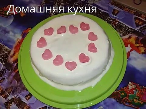 Видео рецепт Бисквитный торт в домашних условиях