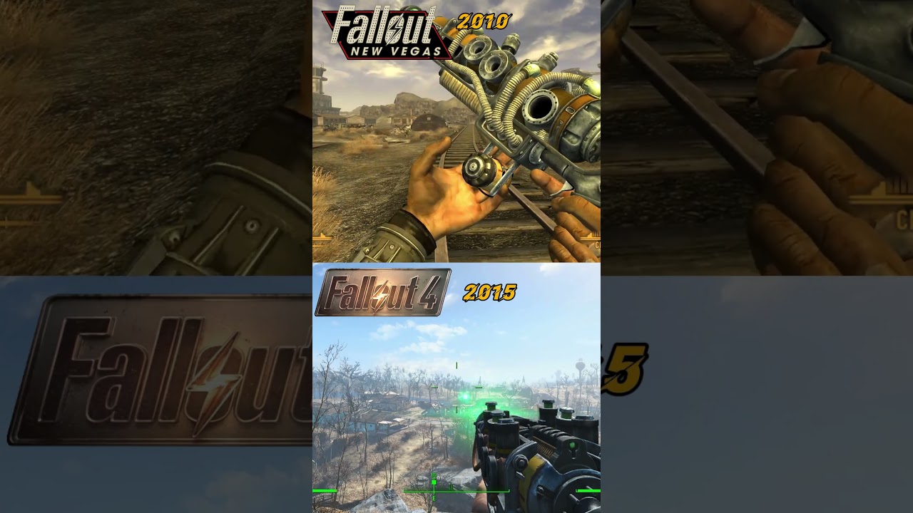 Fallout New Vegas Vs Fallout 4 plasma Rifle