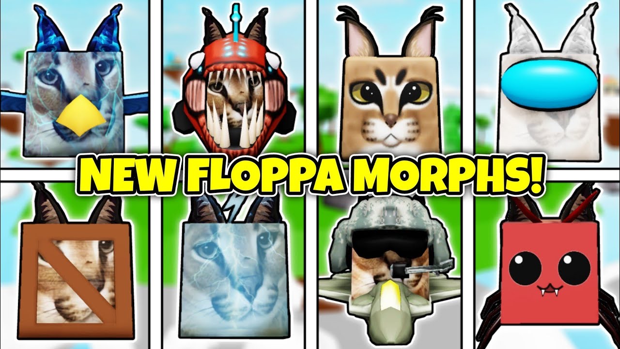 ENCONTRAMOS OS FLOPPAS DESENHO ANIMADO NO MUNDO DE CARTOON!!! (ROBLOX -  FIND THE FLOPPA MORPHS) 