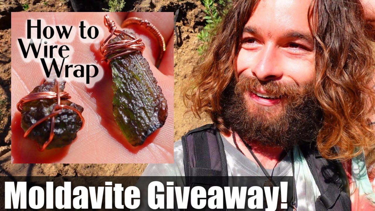 Moldavite Giveaway! // How To Wire-Wrap Moldavite, The Most Powerful Crystal.