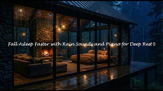 Deep Sleep Support with Rain Sounds and Soft Piano Harmony #tuX