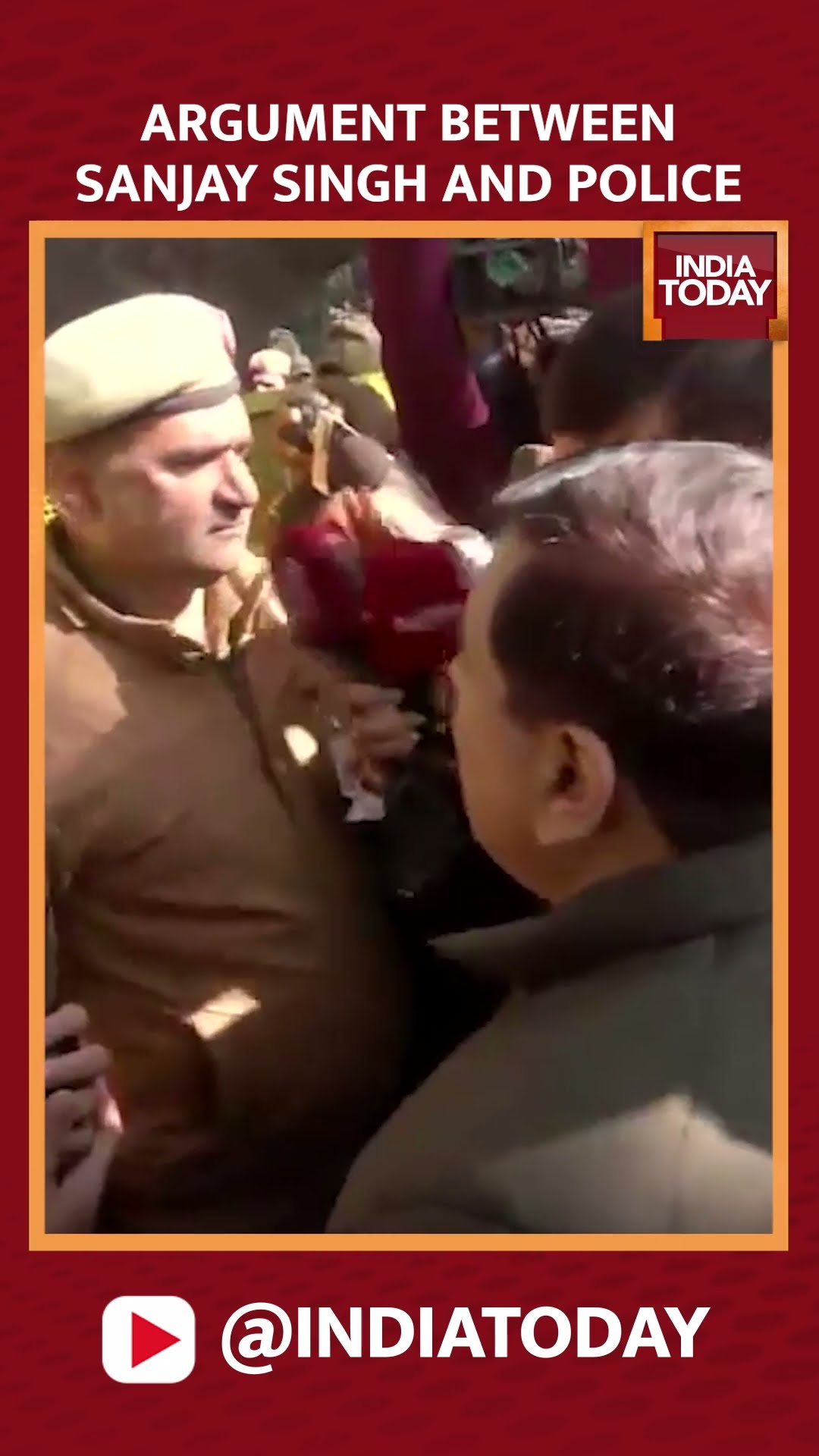 Heated Argument Between Sanjay Singh And Police: Tensions Rise In Latest Delhi Political Drama