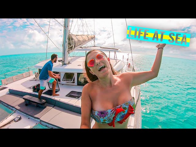 Sailing Catamaran in Bahamas ⛵ Life At Sea On A Sailboat Ep. 33