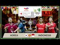Korea  vs indonesia  live thomas cup 24  quarterfinal  darences watchalong
