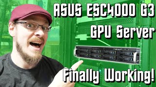 Its Working - Asus Esc4000 G3 Custom Power Cables