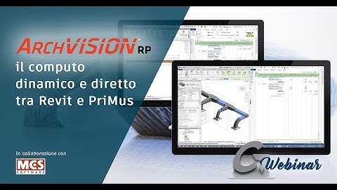 ArchVISION RP, il software per il computo dinamico e diretto tra Revit e PriMus