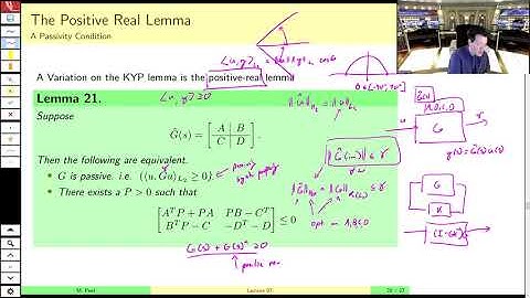 MAE509 (LMIs in Control): Lecture 7, part D - Passivity, H_2 norm, and the Small-Gain Theorem