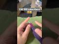 On knitting row 6 and reaching 100 subscribers! 🥳