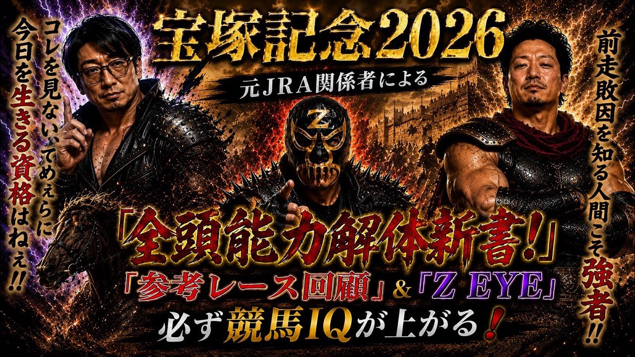 【宝塚記念2026】先週も穴馬予言❗️コレを見るだけで予想精度が100％上がる！『全頭能力解体新書』＆参考レース回顧『ＺEYE』