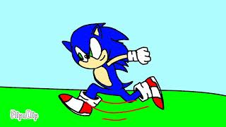 Sonic Running Test - FLIPACLIP Animation