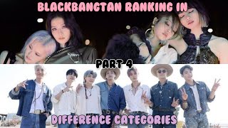 Blackbangtan Ranking in different categories part 4