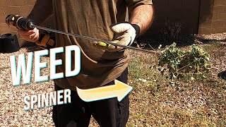 WeedSpinner Model WS-1 Drill-Powered Weed Removal Tool 👀 Pull weeds the easy way