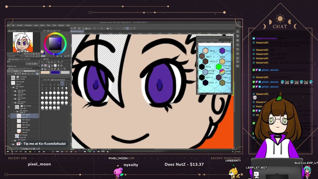 Timelapse: EMote Commission 1 for VasFalzVT