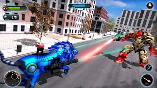 Real Lion Transform Robot Shooting Android Gameplay screenshot 2